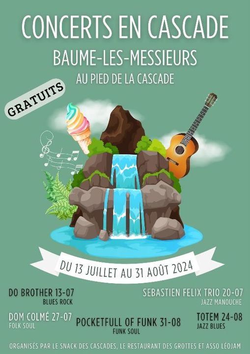 Programmation musicale des Cascades de l’été